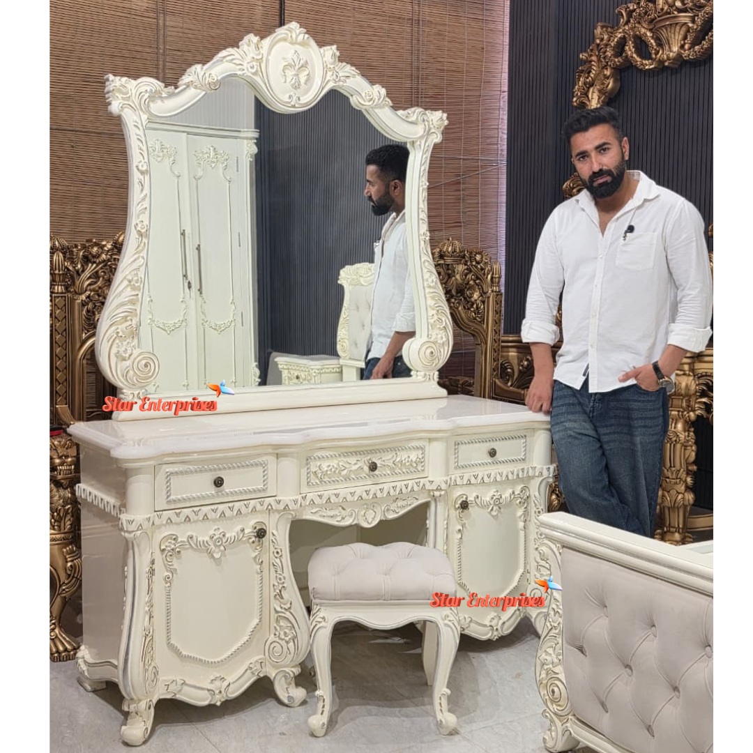 Luxury Handcrafted Dressing Table DRSR-076