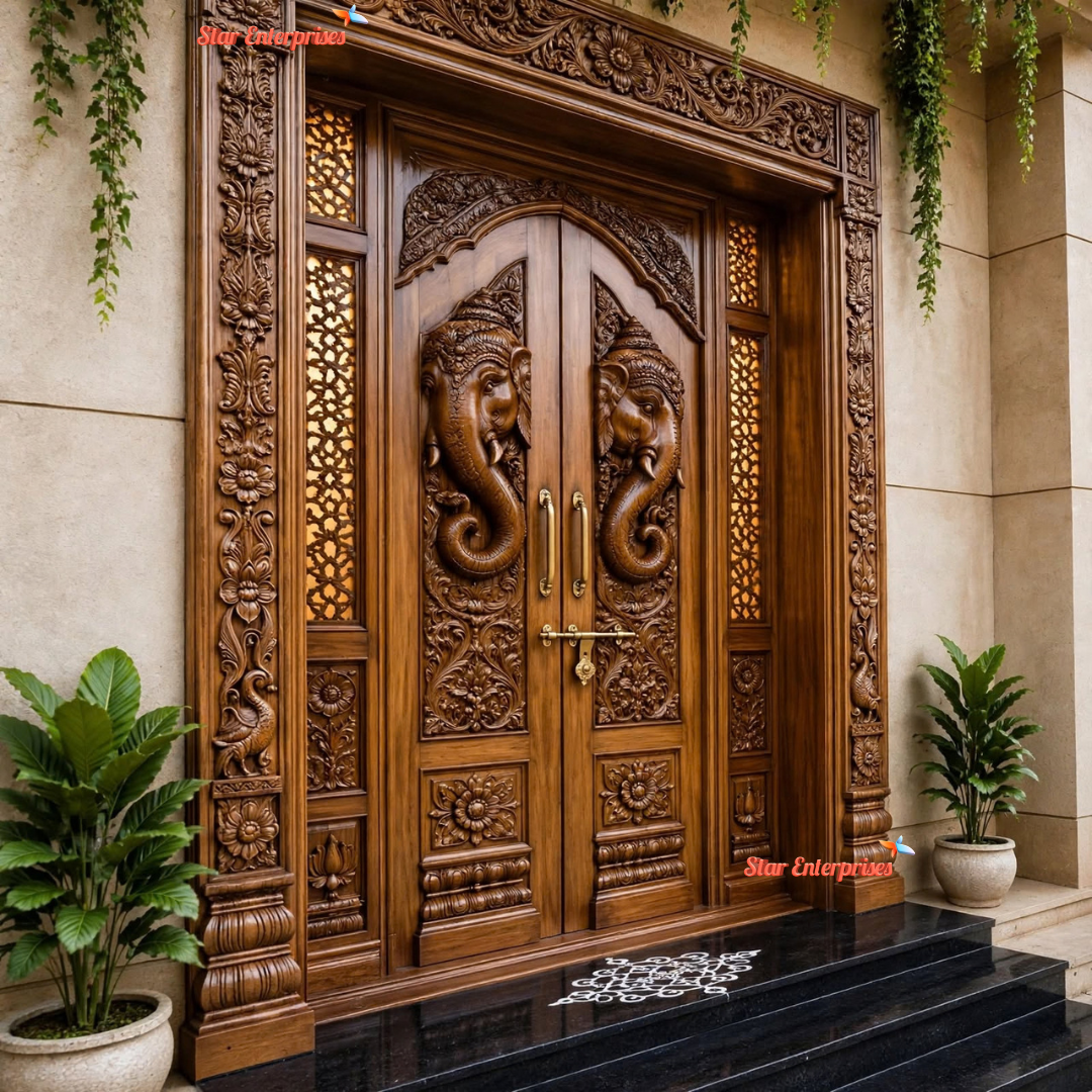 Luxury Heavy Carved Home Door DR-094 - Image 2