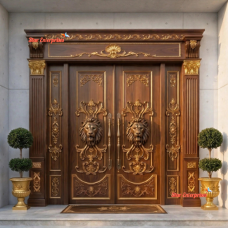 Luxury Teak Wood Entrance Door DR-082