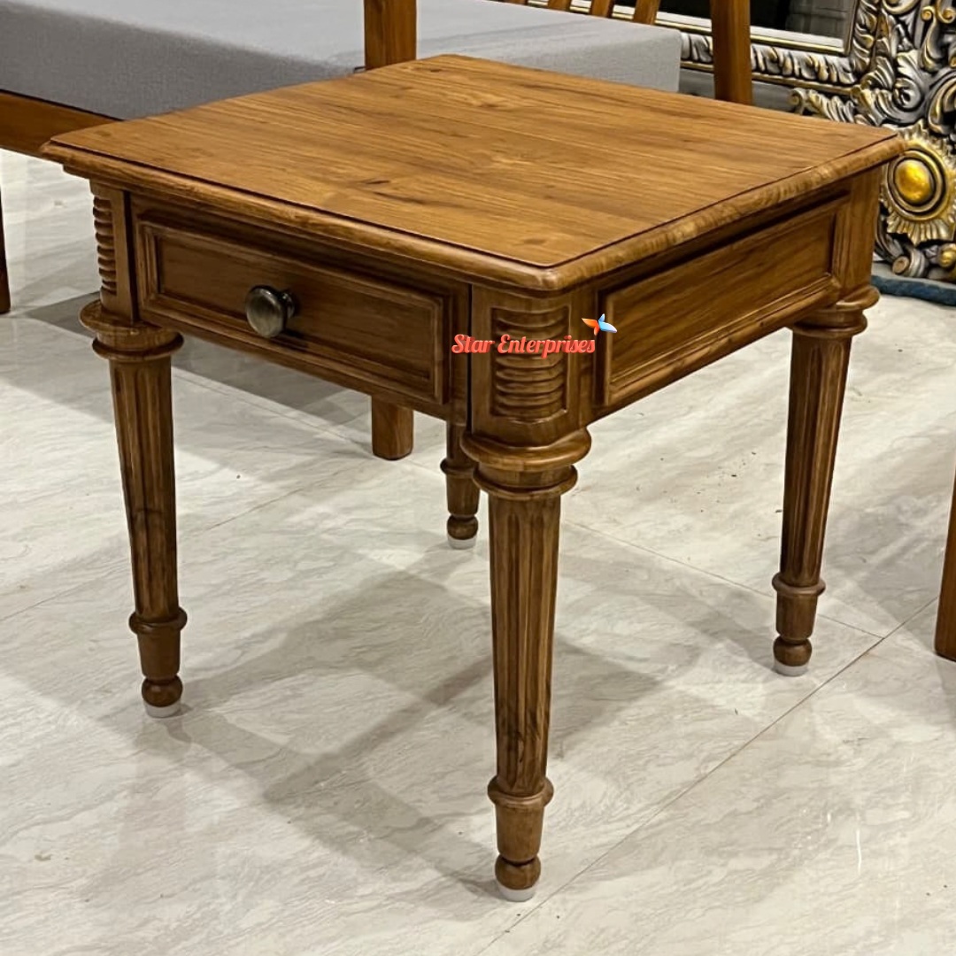 Premium Teak Wood Stool SST-017 - Image 3