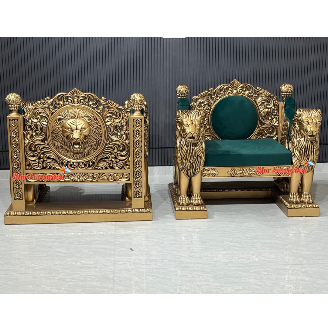 Royal Lion Face Maharaja Chair CHR-056 - Image 6