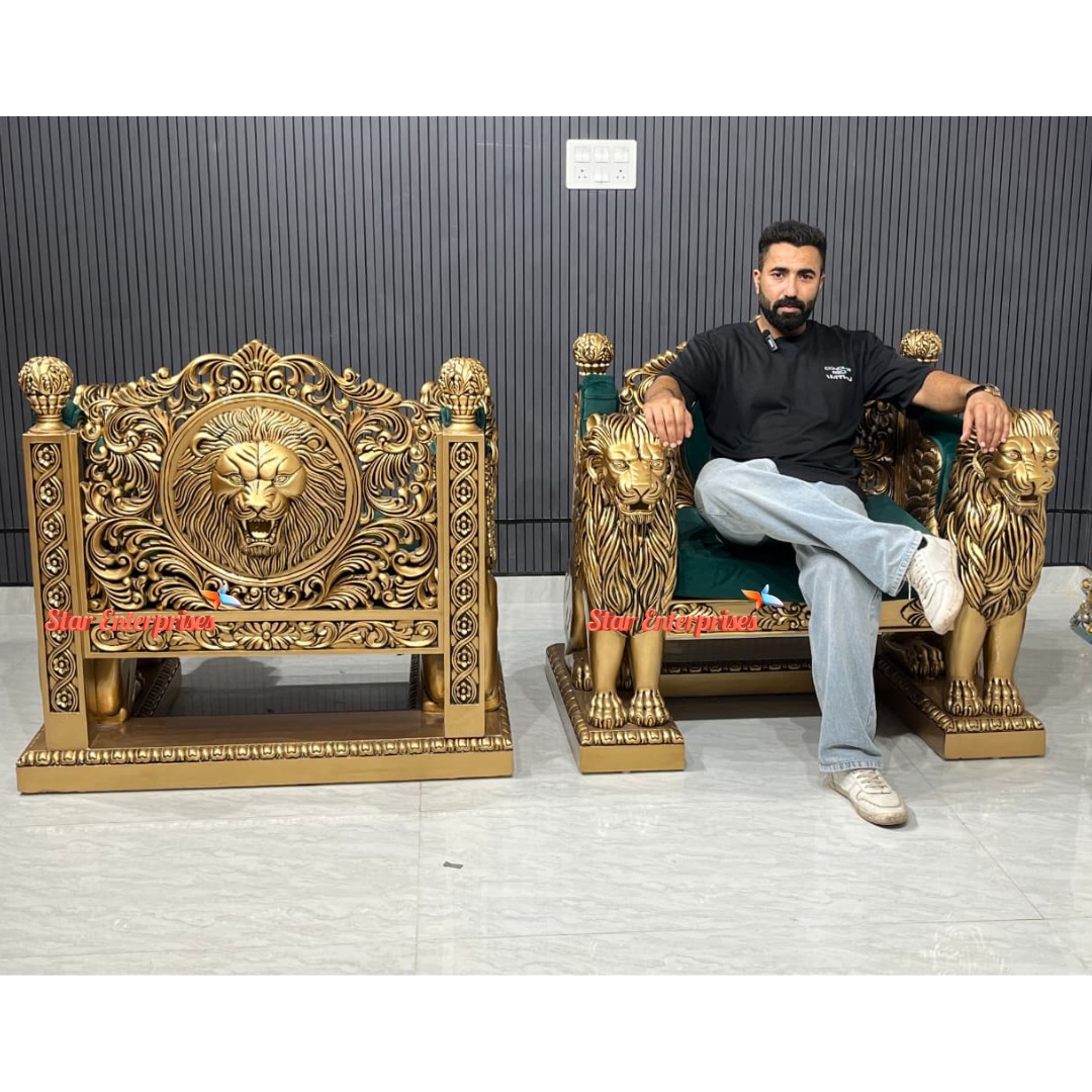Royal Lion Face Maharaja Chair CHR-056
