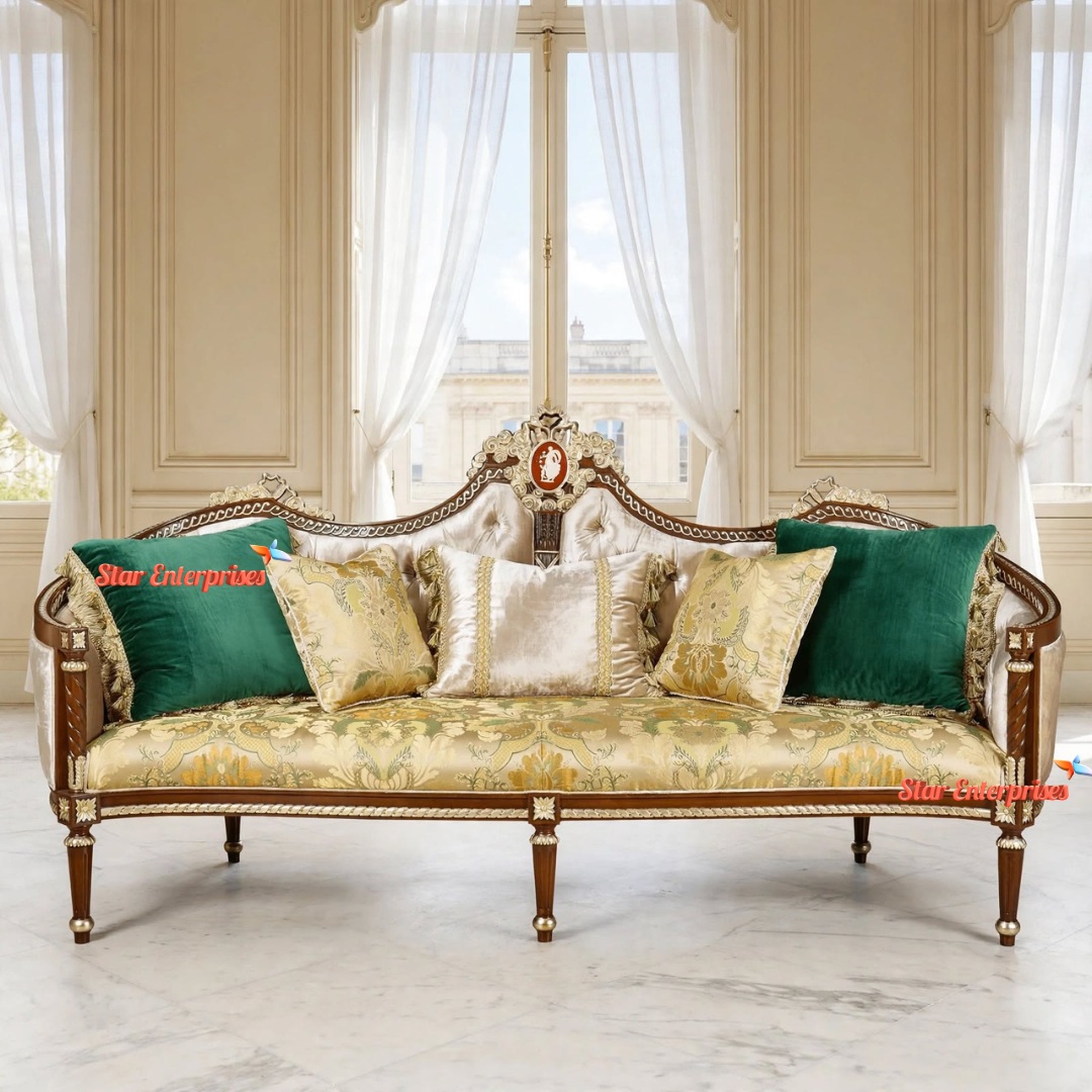 Wooden Classic French Style Sofa SOFA-0146 - Image 3