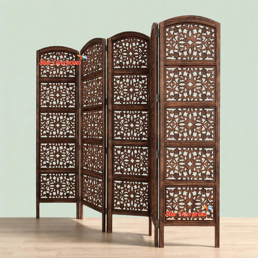Wooden Handcrafted Room Partition PART-052 - Image 2