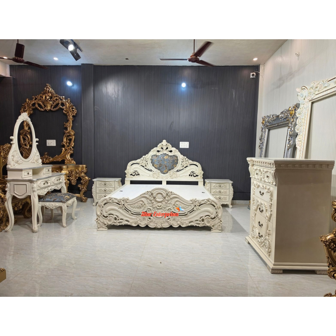 Classical Carved Luxury Bed BD-0178 - Image 2