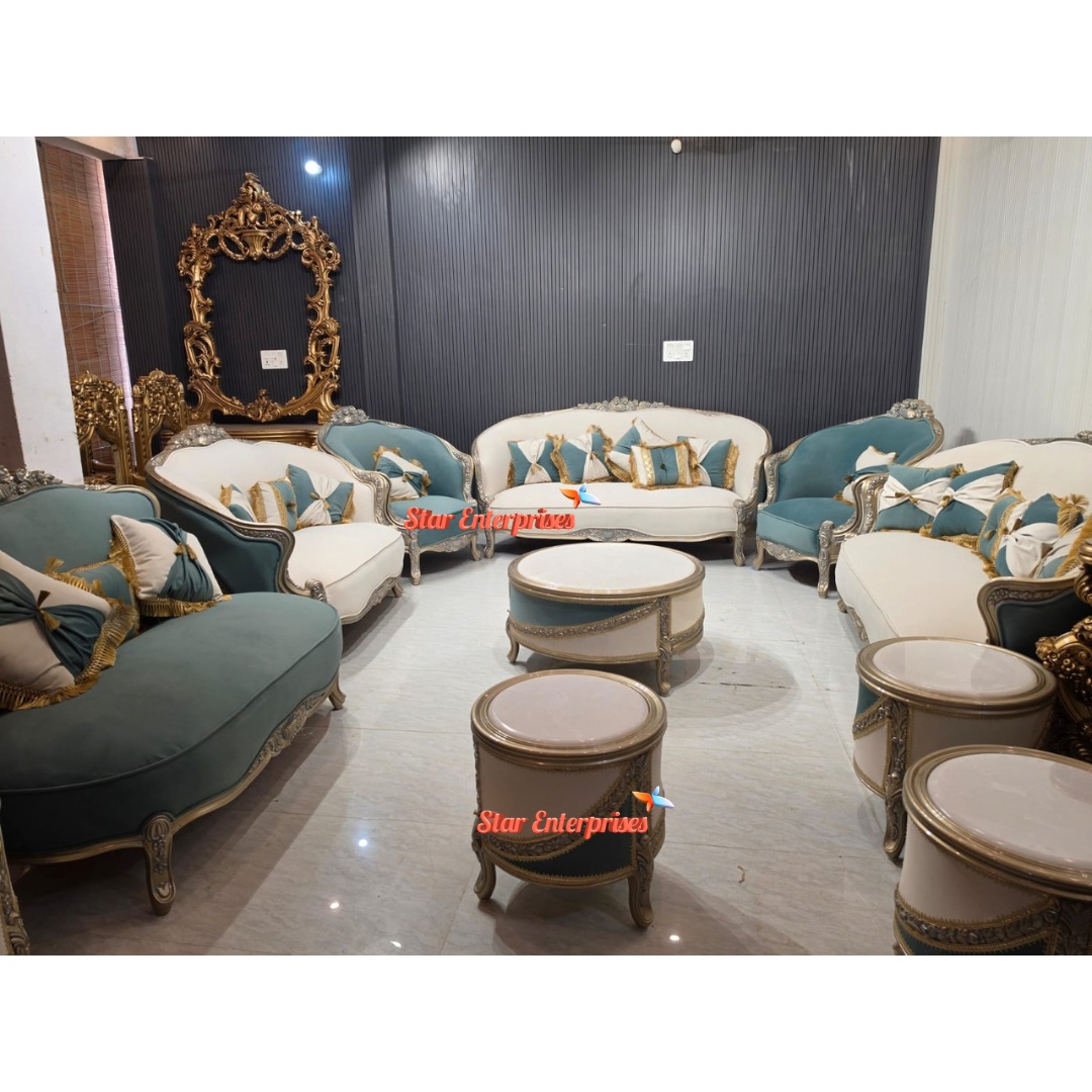 Classical Carved Victorian Style Sofa Set SOFA-0149