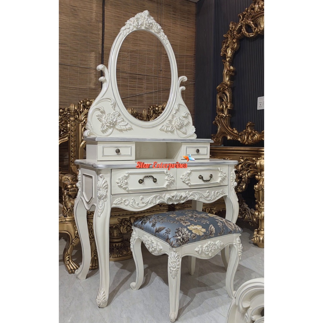 Classical Compact Dressing Table DRSR-077 - Image 4