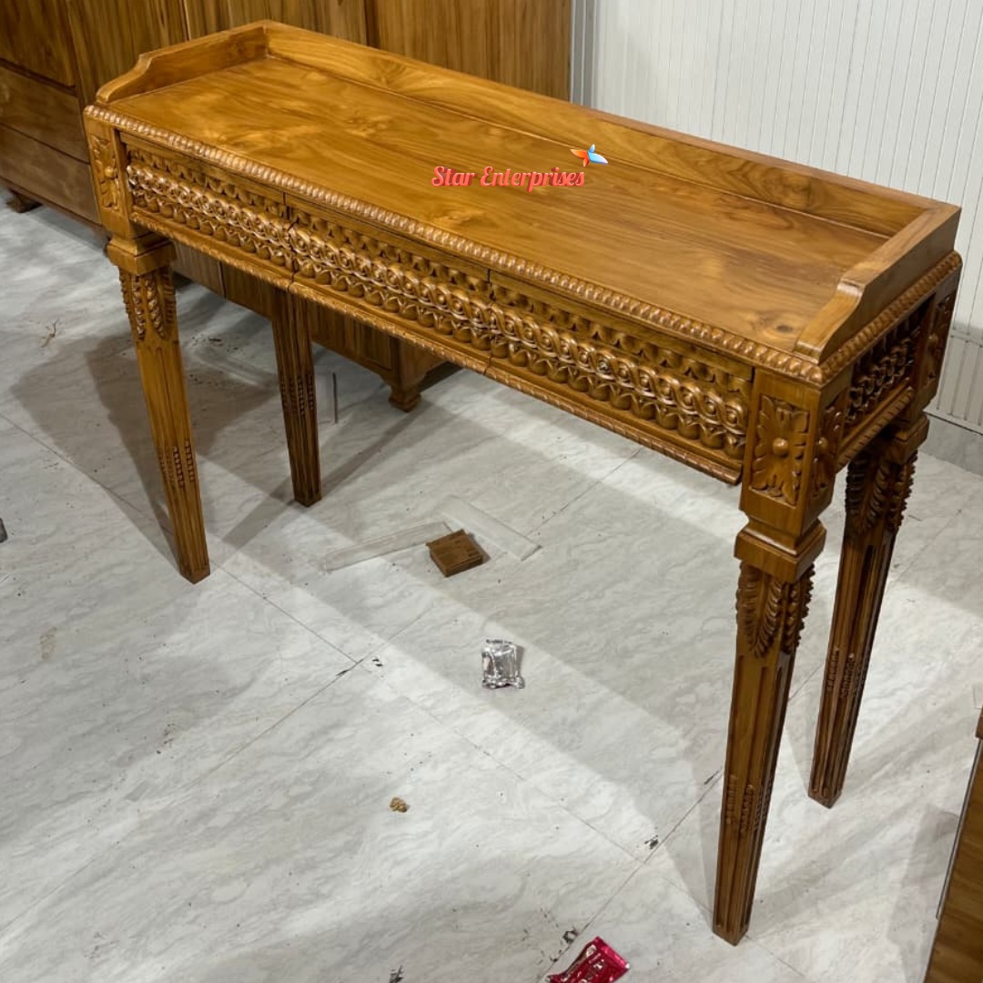Wooden Antique Console Table CNSL-0115 - Image 4