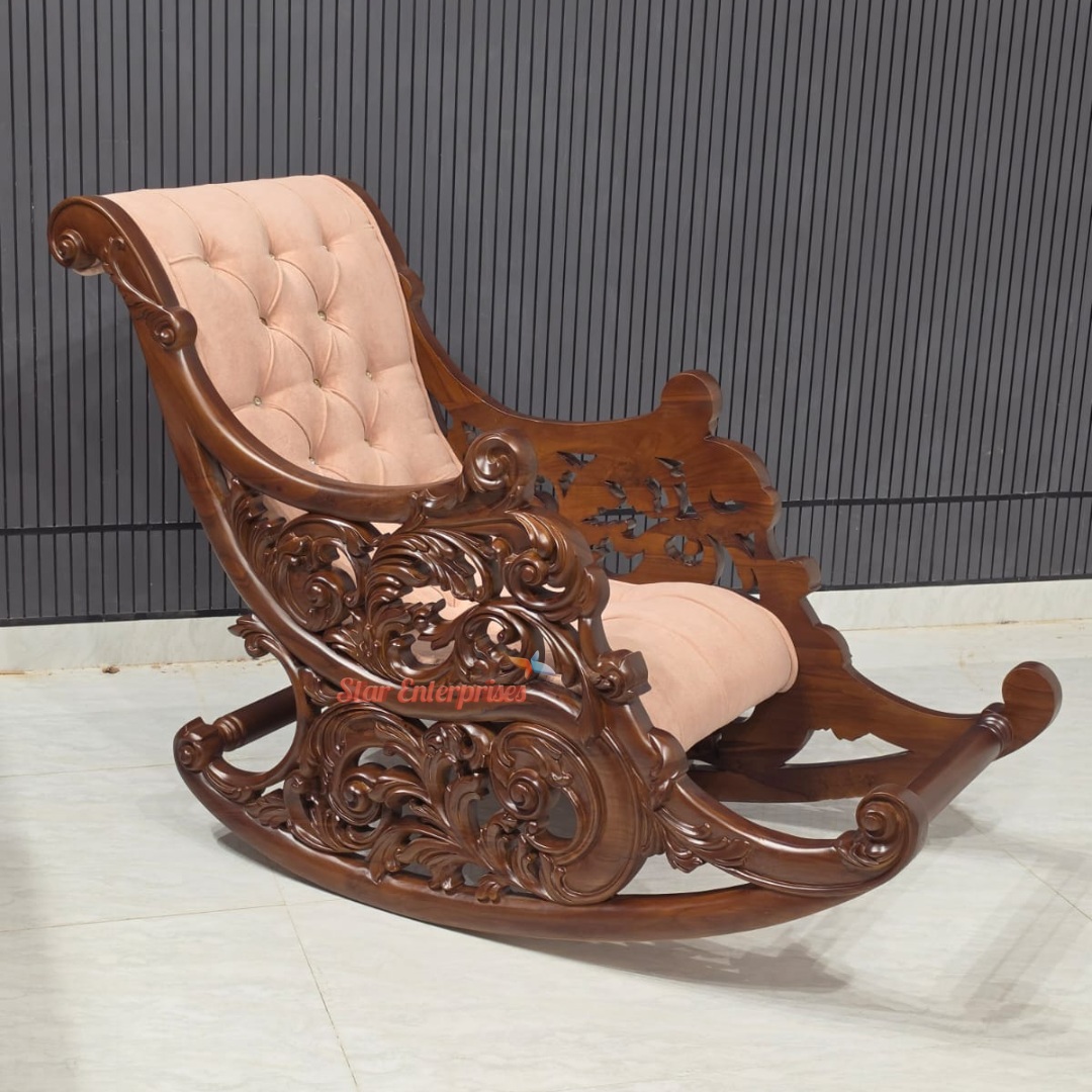 Premium Handcrafted Rocking Chair BDCH-0136 - Image 2