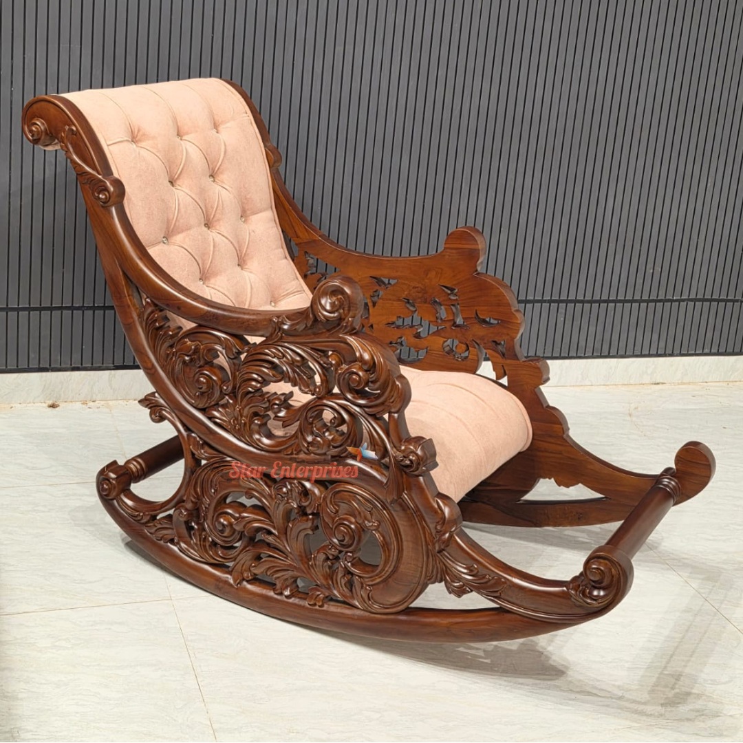 Premium Handcrafted Rocking Chair BDCH-0136 - Image 3