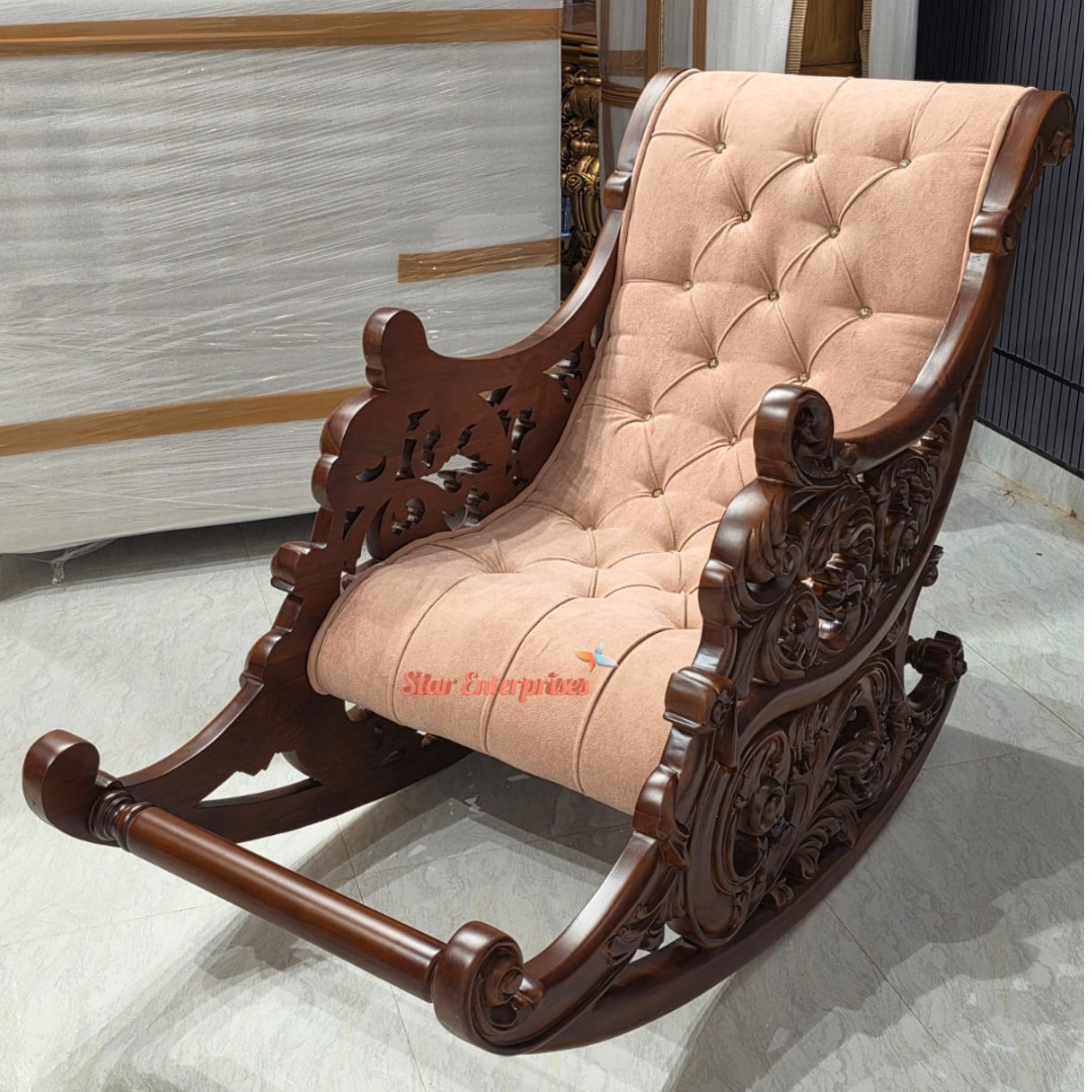 Premium Handcrafted Rocking Chair BDCH-0136 - Image 5
