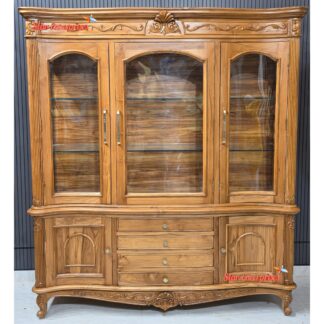 Premium Teak Wood Crockery Cabinet CKR-075