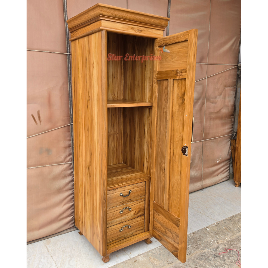Premium Teak Wood Handcrafted Almirah ALM-075 - Image 2