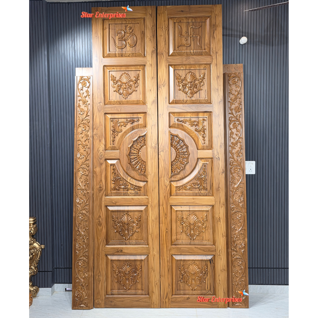 Premium Teak Wood Handcrafted Door DR-097