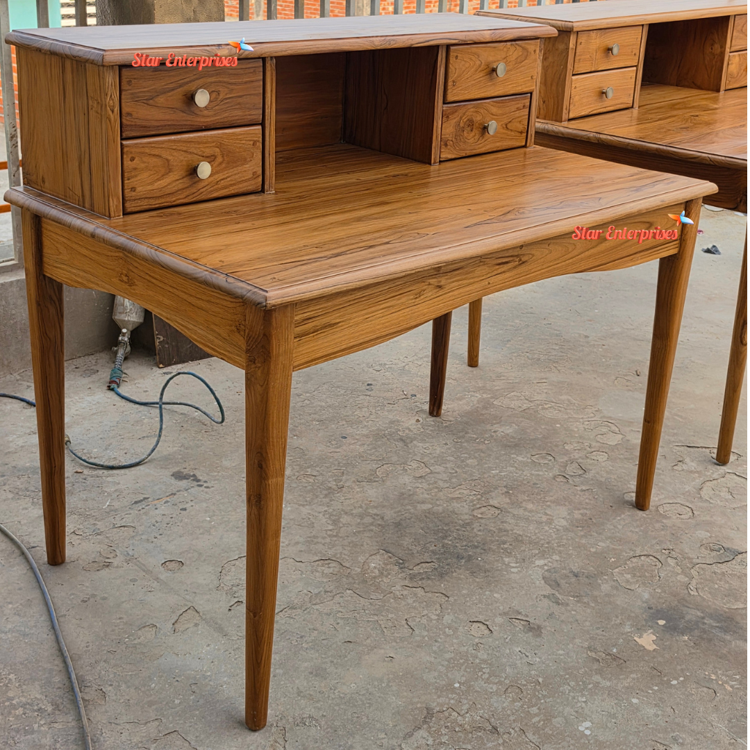 Premium Teak Wood Study Desk OFD-035 - Image 4
