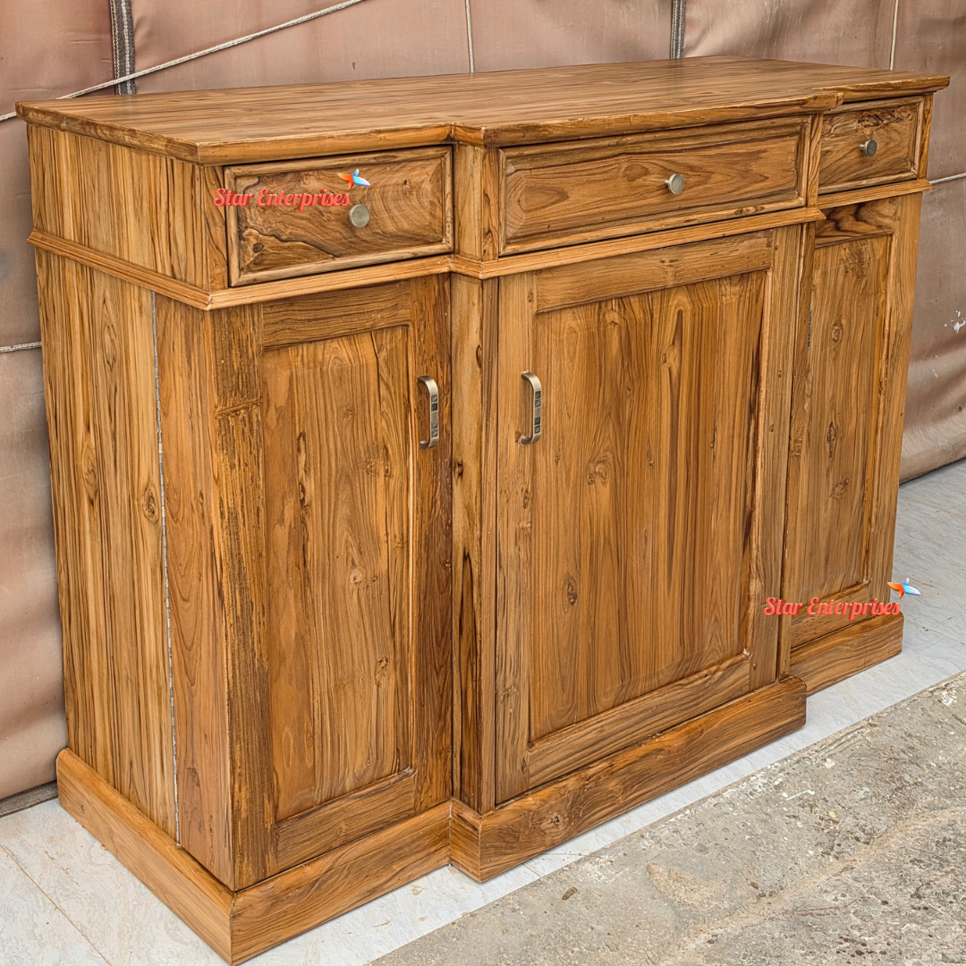 Teak Wood Classic Bar Cabinet BAR-047 - Image 3