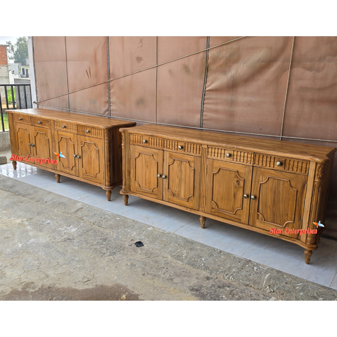 Teak Wood Classical Storage Cabinets CHDR-066 - Image 4