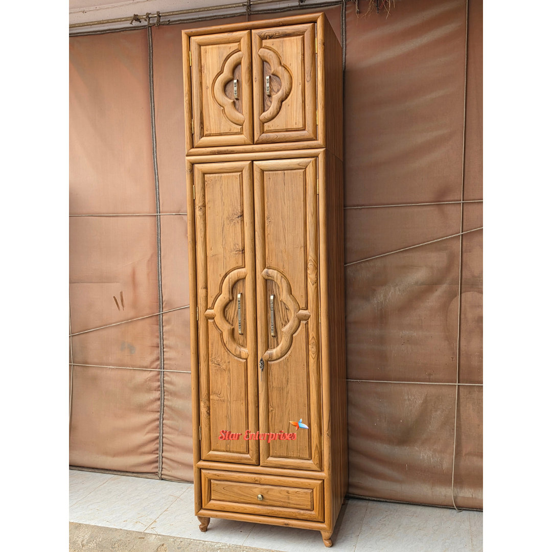 Teak Wood Handcrafted Almirah ALM-073 - Image 4
