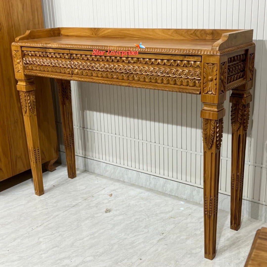 Wooden Antique Console Table CNSL-0115 - Image 3