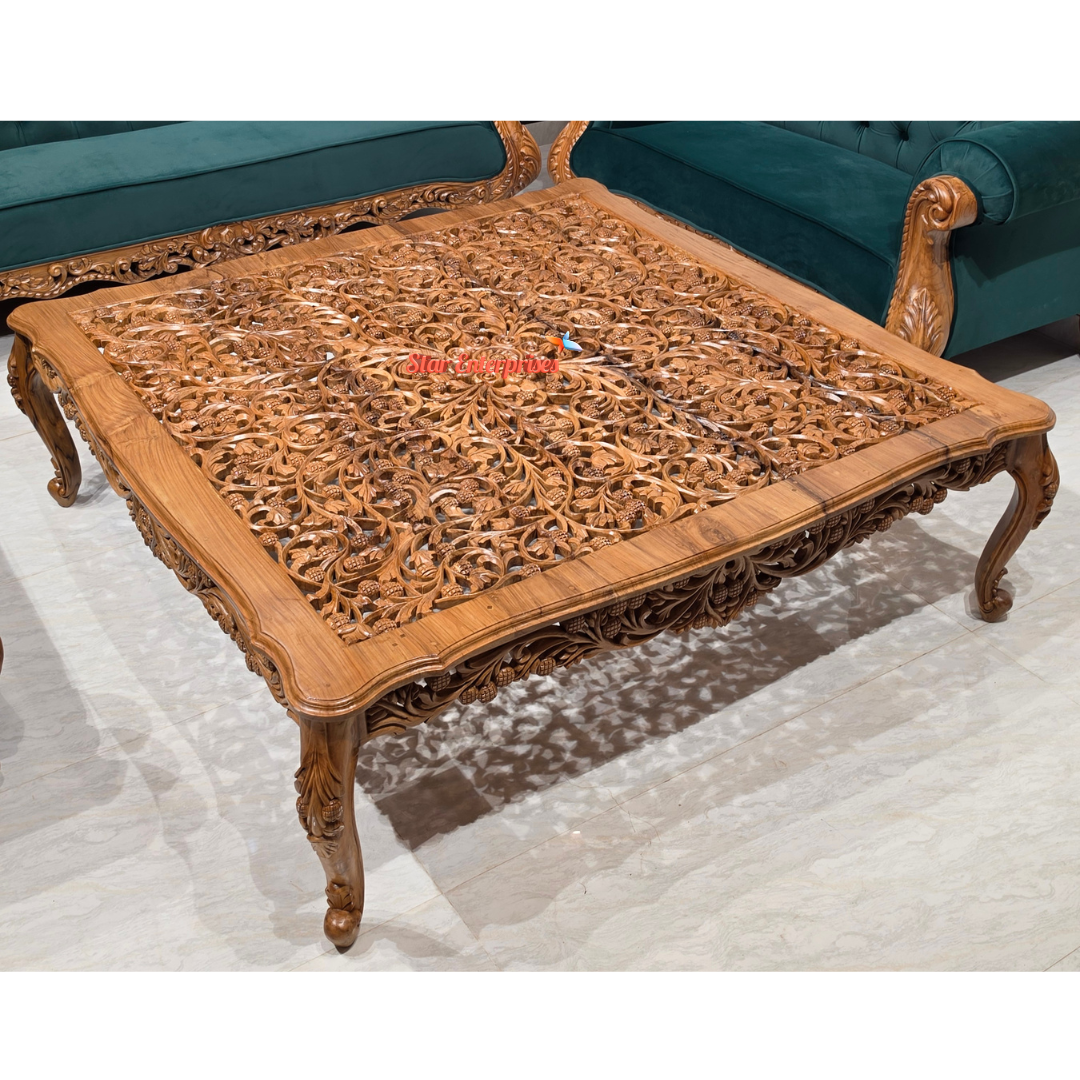 Wooden Antique Handcrafted Sofa Set SOFA-0150 - Image 5