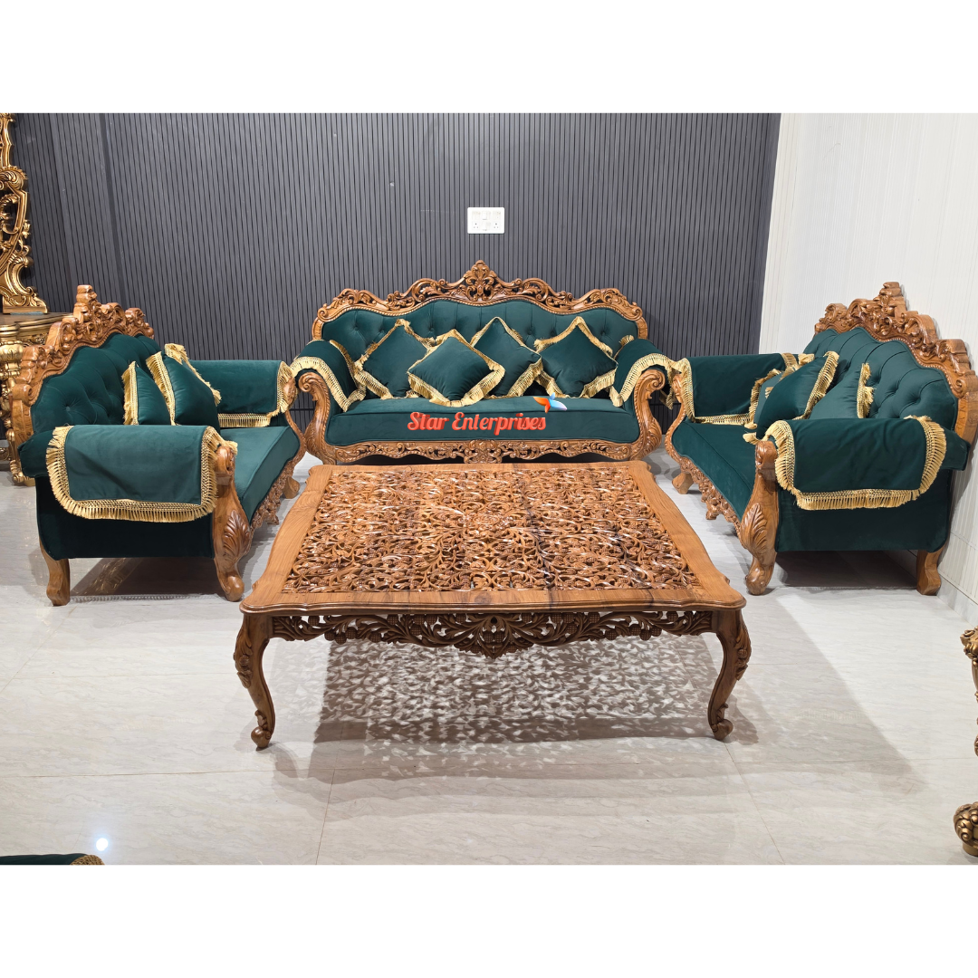 Wooden Antique Handcrafted Sofa Set SOFA-0150