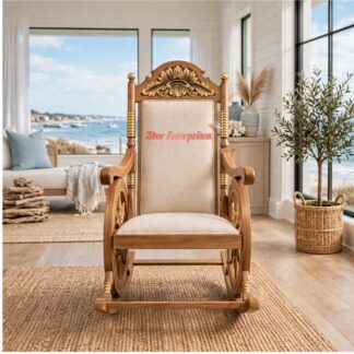 Wooden Handcrafted Rocking Chair BDCH-0134