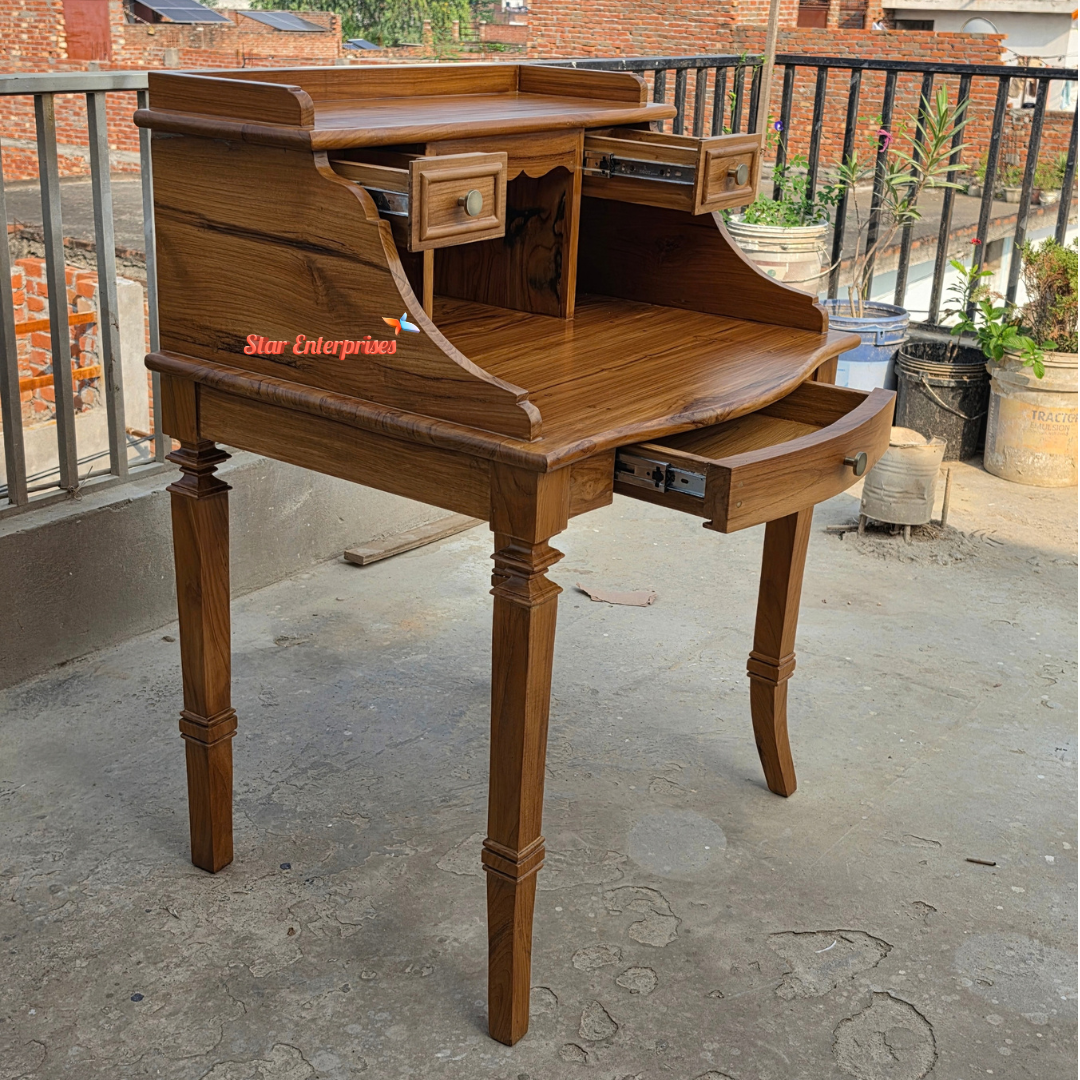 Wooden Handcrafted Study Table OFD-036 - Image 3